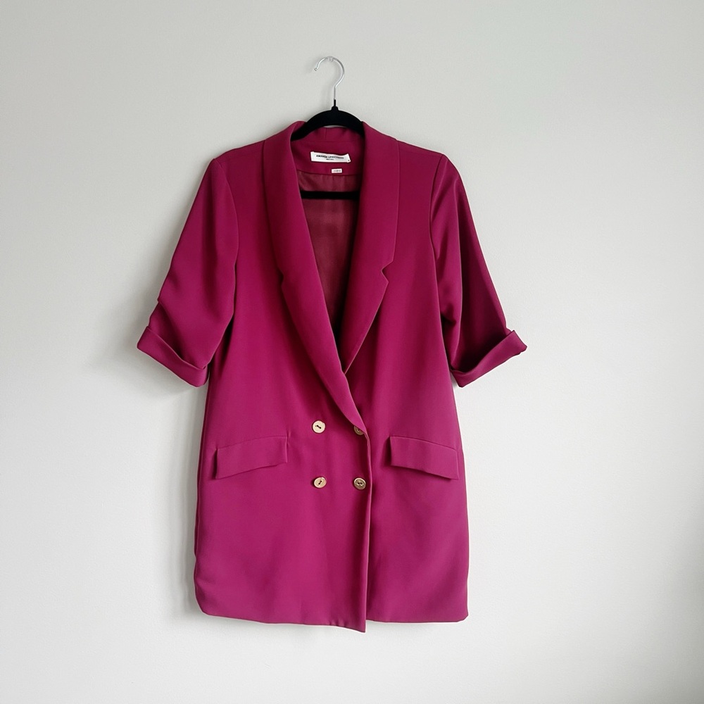 Amanda Uprichard Cranberry Blazer Dress